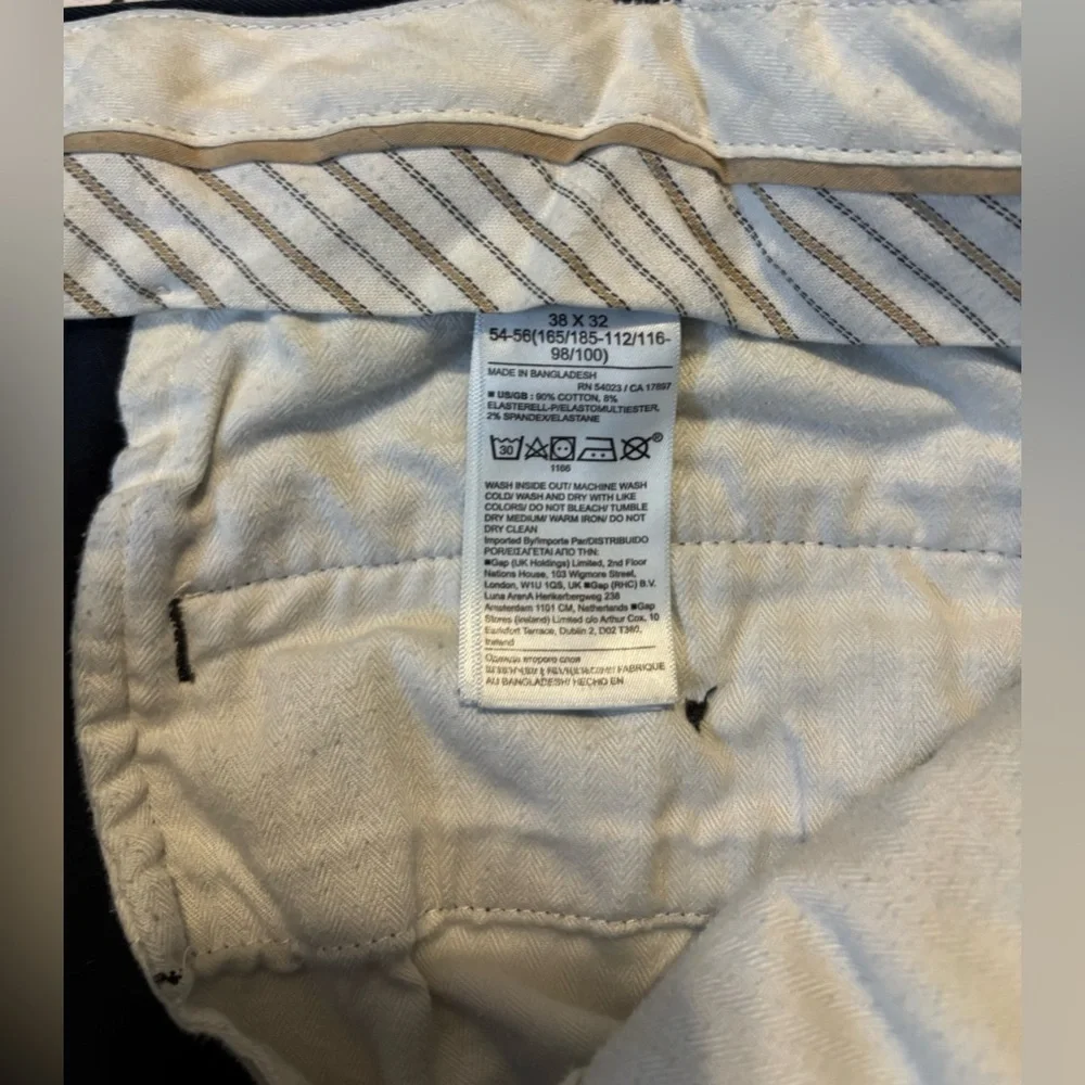 Banana Republic Men’s Size 38/32 Navy‎ Emerson Straight Fit Chino Pants